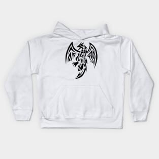 Dragon Tribal Tattoo Kids Hoodie